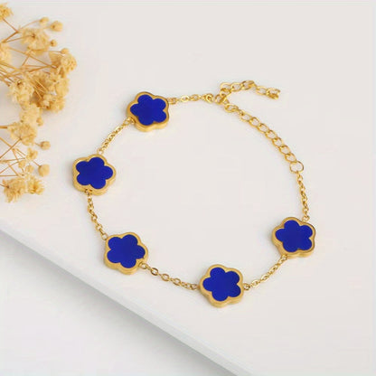 Sophie™ | Gold Four-Leaf Clover Bracelet