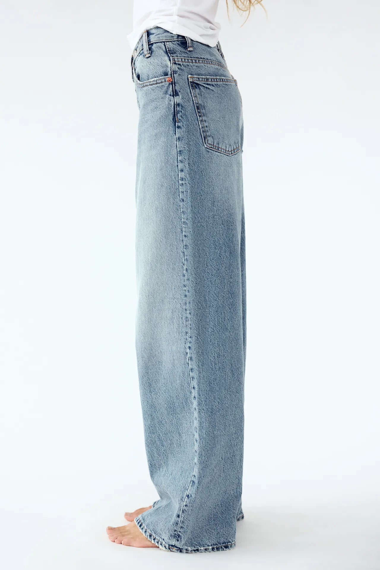 Anna™ | Cross-Button Wide Fit Denim