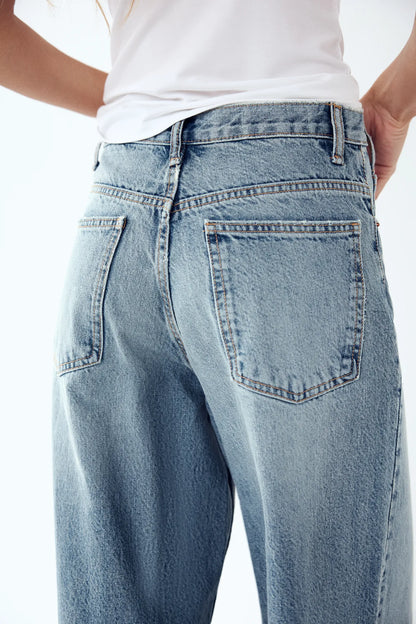 Anna™ | Cross-Button Wide Fit Denim