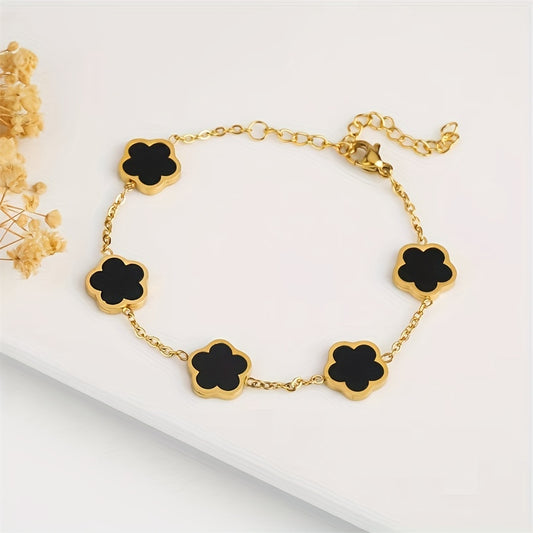 Sophie™ | Gold Four-Leaf Clover Bracelet