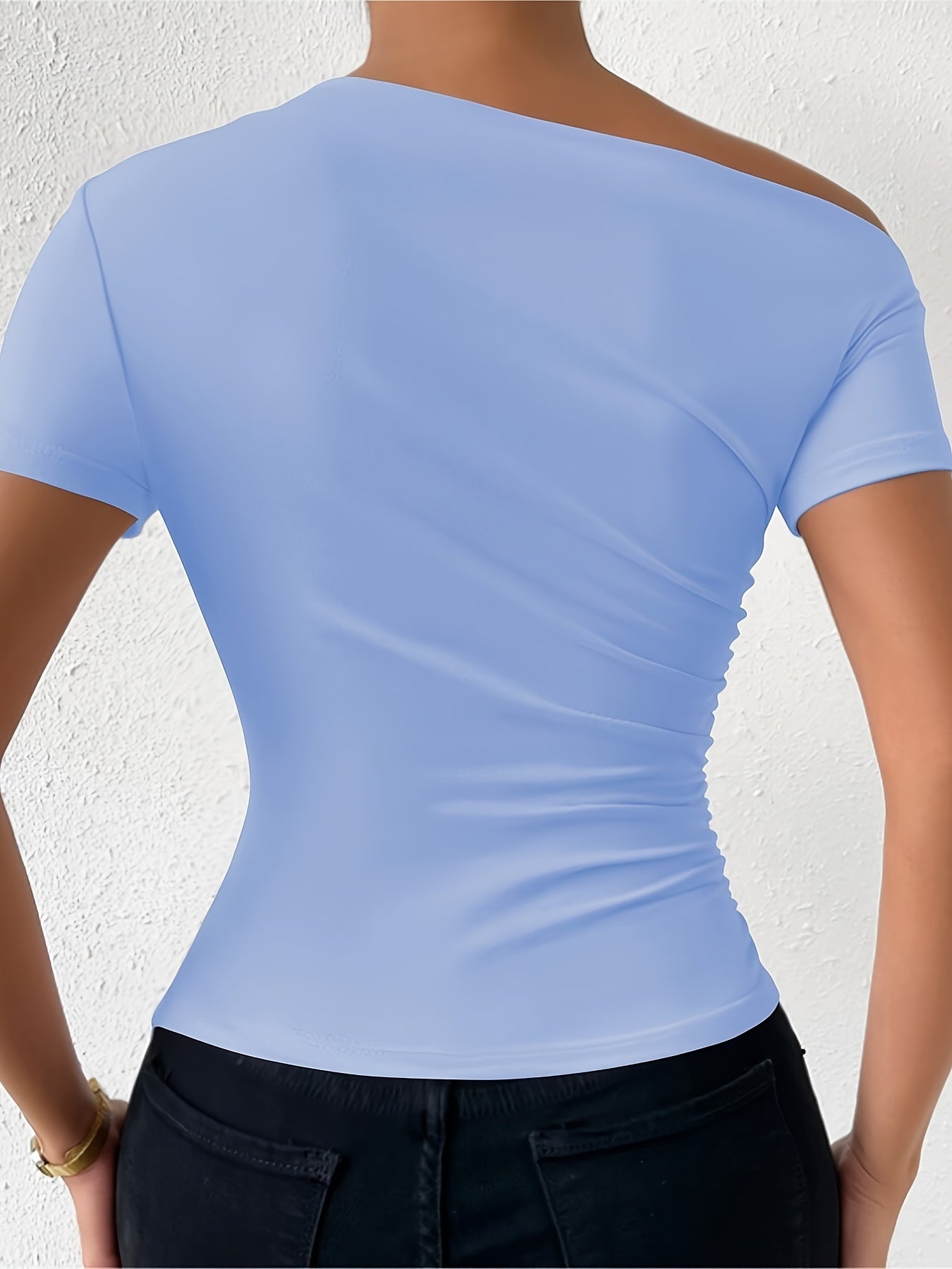 Isabella™ | One Shoulder Ruched T-Shirt