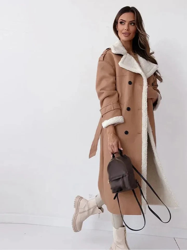 Covara™ | Chic Faux Leather Coat