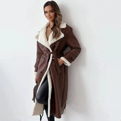 Covara™ | Chic Faux Leather Coat