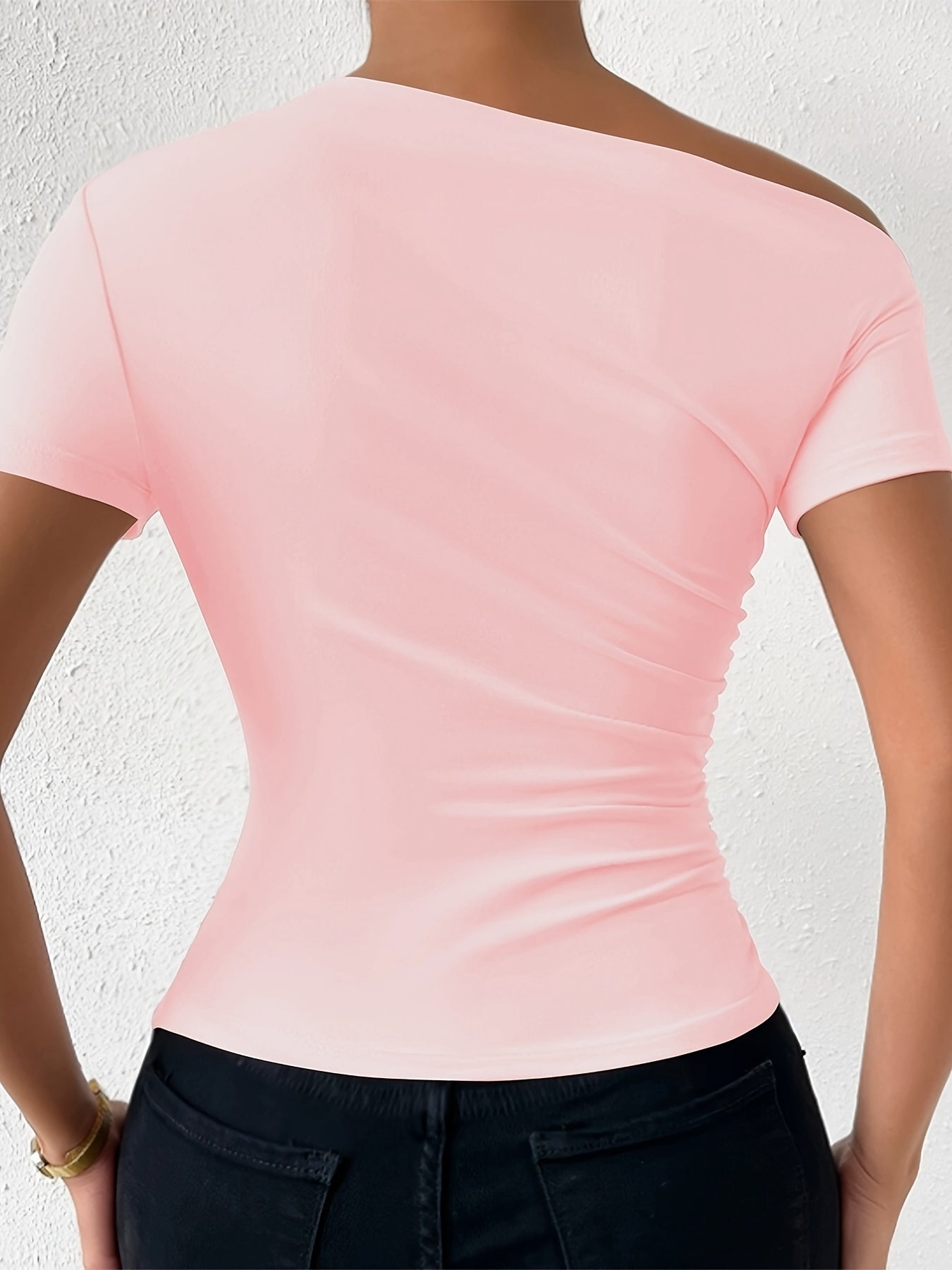 Isabella™ | One Shoulder Ruched T-Shirt