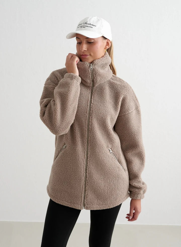 Covara™ | Almond White Pile Jacket