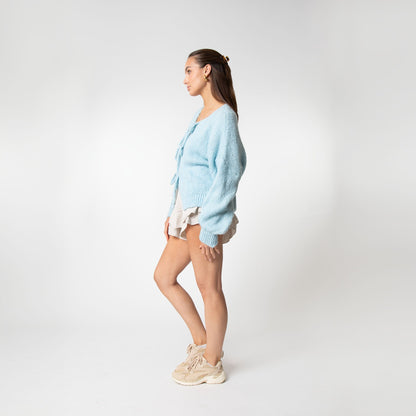 Amara™ | Oversized Cardigan with Bow Details